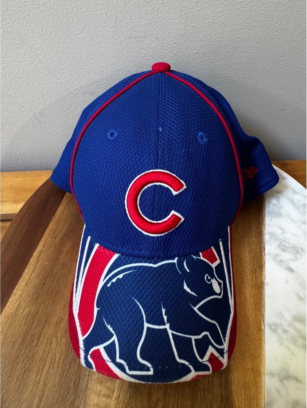 Chicago Cubs New Era 39THIRTY Hat Child Youth Size Blue Red MLB Baseball Cap